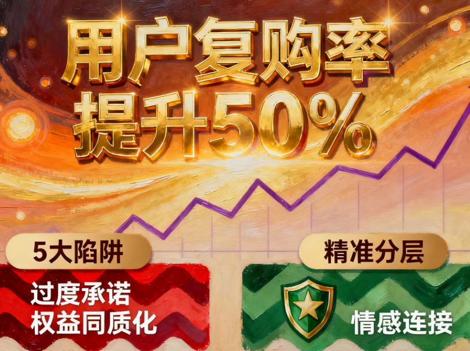 用户复购率提升50%：会员体系设计的5大陷阱