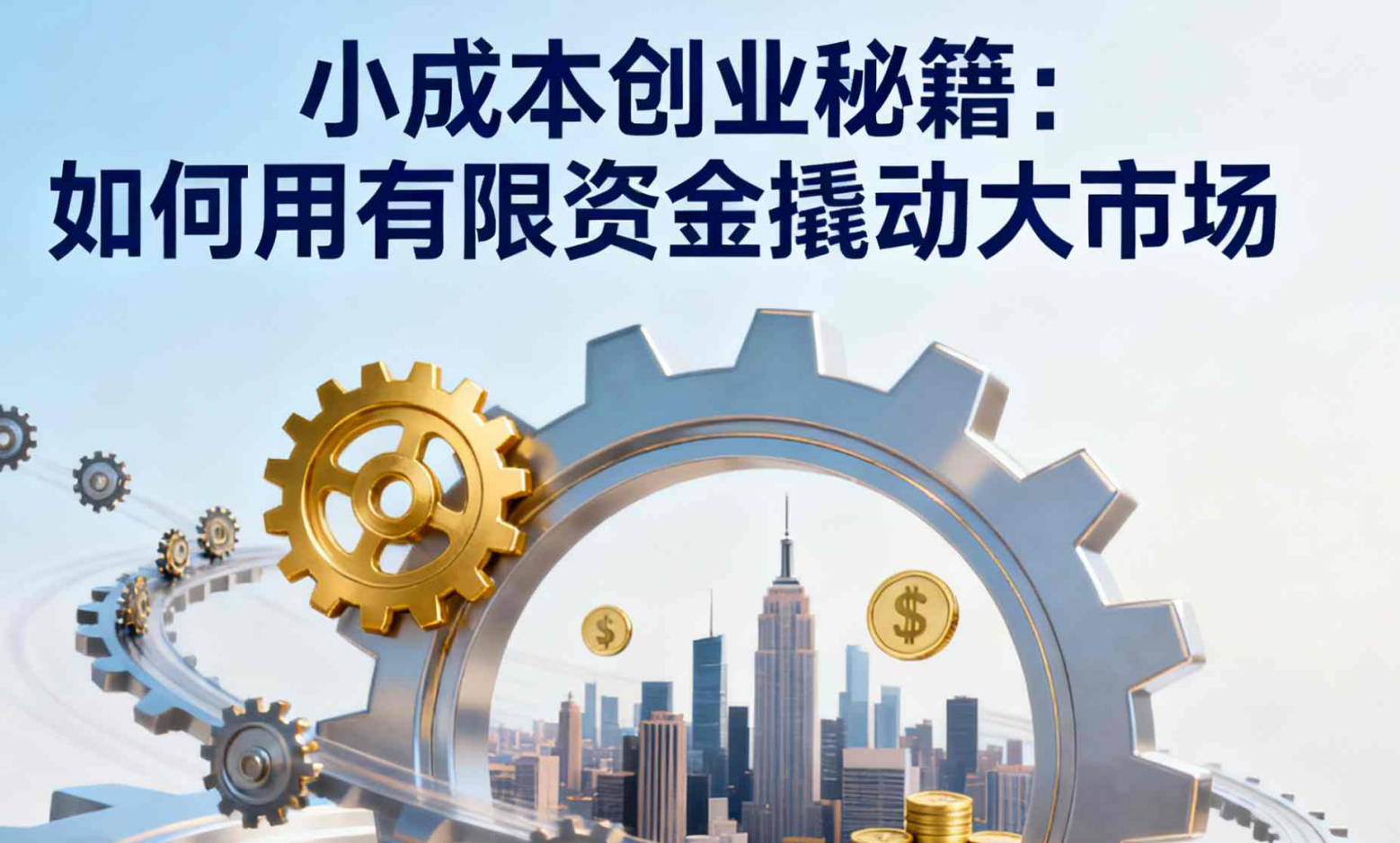 小成本创业秘籍：如何用有限资金撬动大市场